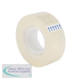 5 Star Office Clear Tape Roll Small Easy-tear Polypropylene 40 Microns 18mm x 33m [Pack 8]