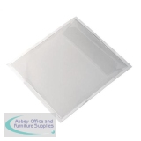 Durable POCKETFIX CD/DVD Self Adhesive Pocket with Flap Ref 8280 [Pack 100]
