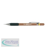 Pentel A319 Automatic Pencil with Rubber Grip and 2 x HB 0.9mm Lead Yellow Barrel Ref A319-Y [Pack 12]