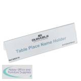 Durable Table Place Name Holder 61/122x210 mm Ref 8052 [Pack 25]