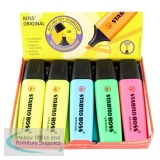 Stabilo Boss Highlighters Chisel Tip 2-5mm Line Assorted Ref 70/10-1 [Pack 10]