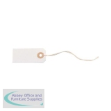 White Strung Tag 70x35mm [Pack 75]