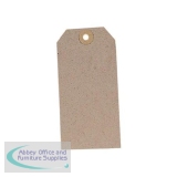 Tag Label Unstrung 120x60mm Buff [Pack 1000]