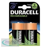 Duracell Battery Rechargeable Accu NiMH Capacity 3000mAh D Ref 81364737 [Pack 2]