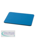 5 Star Office Mouse Mat with 6mm Rubber Sponge Backing W248xD220mm Blue