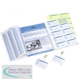 Durable Visitors Book Refill of 300 Duplicate Carbonless Badge Inserts W90xH60mm Ref 1466/00