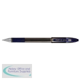 Pilot G-3 Gel Rollerball Pen Refillable Rubber Grip 0.7mm Tip 0.39mm Line Blue Ref 090101203 [Pack 12]