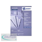 Avery Index Mylar 1-10 Punched Mylar-reinforced Tabs 150gsm A4 White Ref 05461061