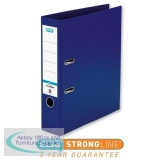 Elba Lever Arch File Polypropylene 70mm Spine A4 Blue Ref 100025926 [Pack 10]
