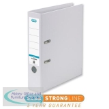 Elba Lever Arch File Polypropylene 70mm Spine A4 White Ref 100202160 [Pack 10]