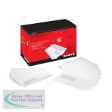 5 Star Office Envelopes Mailing Machine Wallet Gummed with Window 90gsm C5 162x238mm White [Pack 500]