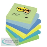 Post-it Colour Notes Pad of 100 Sheets 76x76mm Dreamy Palette Rainbow Colours Ref 654MTDR [Pack 6]