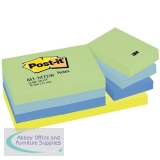 Post-it Colour Notes Pad of 100 Sheets 38x51mm Dreamy Palette Rainbow Colours Ref 653MTDR [Pack 12]