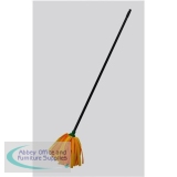 Addis Complete Cloth Mop Head & Handle With Green Socket and Thick Absorbent Strands Ref 510243