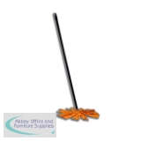 Addis Complete Cloth Mop Head & Handle With Yellow Socket and Thick Absorbent Strands Ref 510246