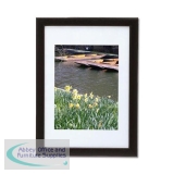 5 Star Facilities Snap Picture or Certificate Frame Polystyrene Front Back-loading A4 297x210mm Black