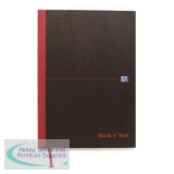 Black n Red Notebook Casebound 90gsm Ruled 384pp A4 Ref 100080473