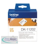 Brother Label Shipping 62x100mm White Ref DK11202 [Roll of 300]
