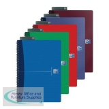 Oxford Office Nbk Wirebound Soft Cover 90gsm Smart Ruled 180pp A5 Assorted Colour Ref 100103741 [Pack 5]