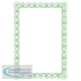 SP-755650 - Certificate Papers with Foil Seals 90gsm A4 Green Reflex [30 Sheets]