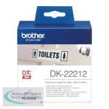 Brother Label Continuous Film 62mmx15.24m White Ref DK22212
