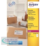 Avery Parcel Labels Laser Recycled 2 per Sheet 199.6x143.5mm White Ref LR7168-100 [200 Labels]