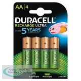 Duracell Stay Charged Battery Long-life Rechargeable 2500mAh AA Size 1.2V Ref 81418237 [Pack 4]
