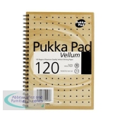 Pukka Pad Vellum Notebook Wirebound 80gsm Ruled Perforated 120pp A5 Ref VJM/2 [Pack 3]