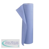 5 Star Facilities Hygiene Roll 20 Inch Width 100 Percent Recycled 2-ply 130 Sheets W500xL457mm 40m Blue