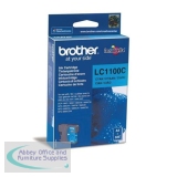 Brother Inkjet Cartridge Page Life 325pp Cyan Ref LC1100C