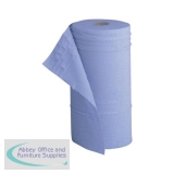 5 Star Facilities Hygiene Roll 10 Inch Width 100 Percent Recycled 2-ply 130 Sheets W250xL457mm 40m Blue
