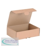 Mailing Carton Easy Assemble S 250x175x80mm Brown [Pack 20]