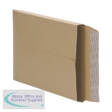 5 Star Office Envelopes 406x305mm Gusset 25mm Peel and Seal 115gsm Manilla [Pack 125]