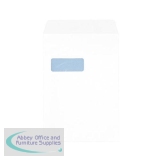 5 Star Office Envelopes PEFC Pocket Peel & Seal Window 100gsm C4 324x229mm White [Pack 250]