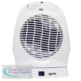 Igenix 2kW Upright Oscillating Fan Heater White Ref IG9021