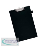 5 Star Office Standard Clipboard with PVC Cover Foolscap Black