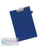 5 Star Office Standard Clipboard with PVC Cover Foolscap Blue