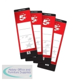 5 Star Office Spine Labels for Lever Arch File 1 per Sheet 190x60mm Self Adhesive [10 Labels]