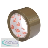 5 Star Office Packaging Tape Low Noise Polypropylene 48mm x 66m Buff [Pack 6]