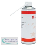 5 Star Office Spray Duster Can HFC Free Compressed Gas Flammable 400ml