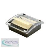 5 Star Office Re-Move Concertina Note Dispenser Acrylic-topped with FREE Pad for 76x76mm Notes