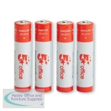 5 Star Office Batteries AAA [Pack 4]
