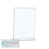 5 Star Office Sign Holder Portrait Stand Up A4 Clear