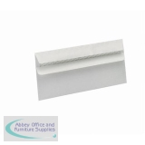 5 Star Eco Envelopes Wallet Recycled Self Seal Window 90gsm DL 220x110mm White [Pack 500]