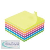 5 Star Office Re-Move Sticky Notes Rainbow Cube 76x76mm 6 Bright Colours 400 Sheets