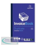 Challenge Duplicate Book Carbonless Invoice Single VAT/Tax 100 Sets 210x130mm Ref 100080412 [Pack 5]
