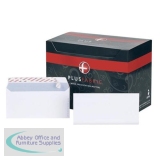 Plus Fabric Envelopes PEFC Wallet Peel & Seal 120gsm DL 220x110mm White Ref E27370 [Pack 500]
