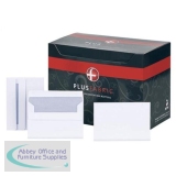 Plus Fabric Envelopes PEFC Wallet Self Seal 120gsm C6 114x162mm Extra White Ref F23470 [Pack 500]