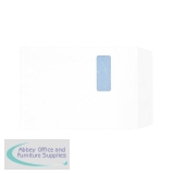 5 Star Office Envelopes PEFC Pocket Self Seal Window 90gsm C4 324x229mm White [Pack 250]