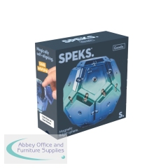 Speks Geode Magnetic Fidget Gamma Sphere Geode12ChromeBlu